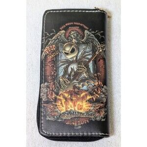 Disney Nightmare Before Christmas Jack Skellington Zip Around Wallet NWOT